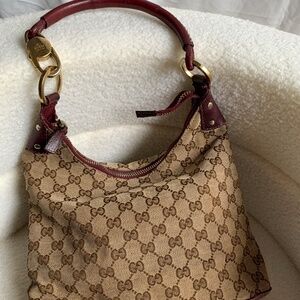 Authentic Gucci GG Vintage Horsebit Lock Small Shoulder Bag